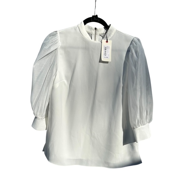 Ted Baker NWT Micaeli Organza Volume Sleeve Top Size 2 - Picture 5 of 12